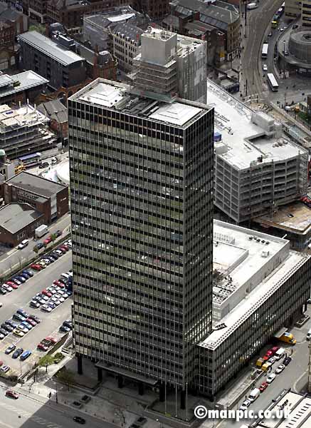 aerial photo of CIS
          building manchester